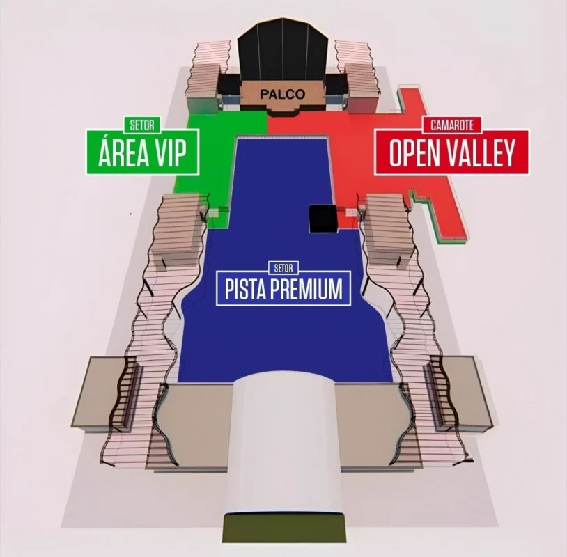 setores pista area vip camarote folk valley